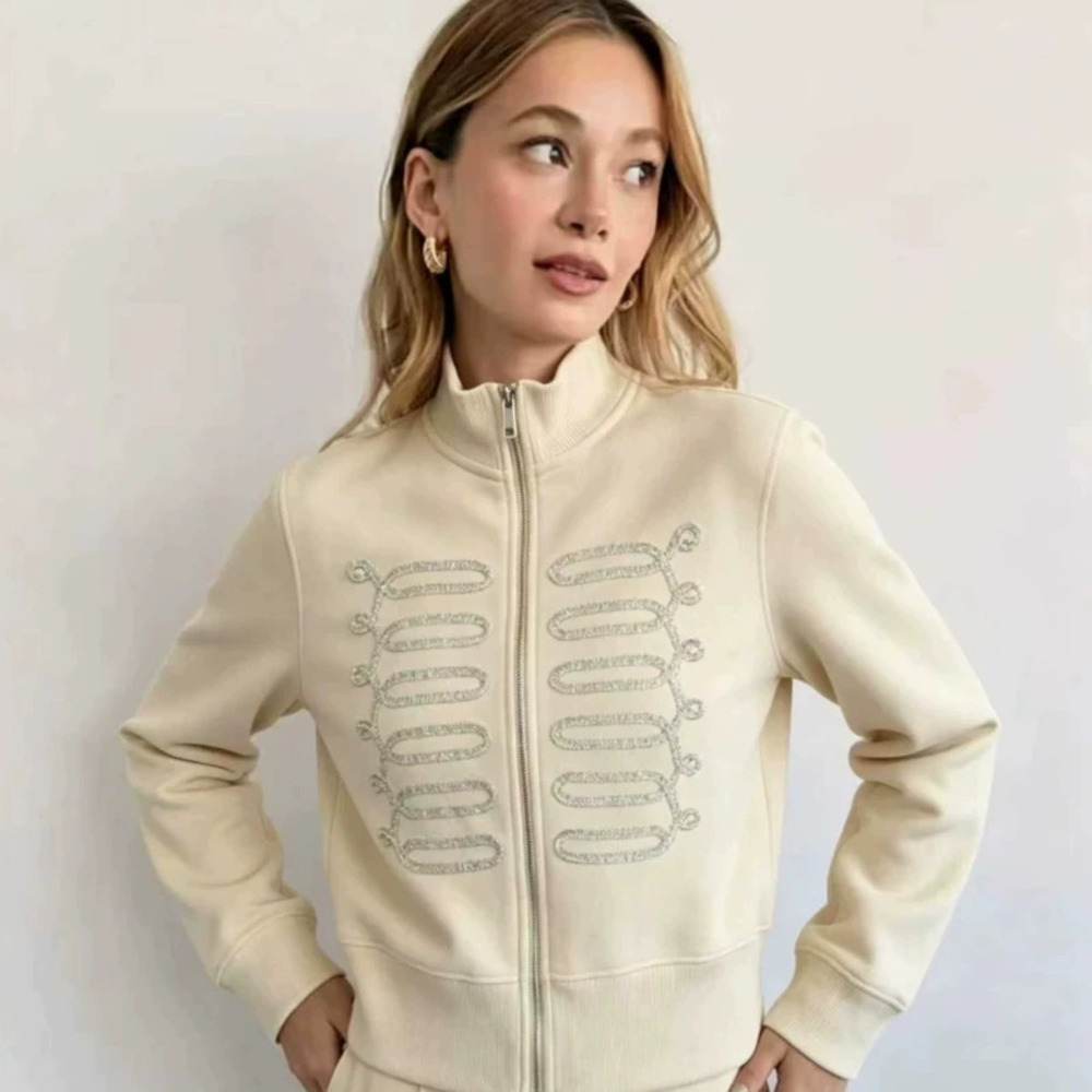 ZARA Fashionable Rope Knot Closure Jacket - Picture 4 of 5